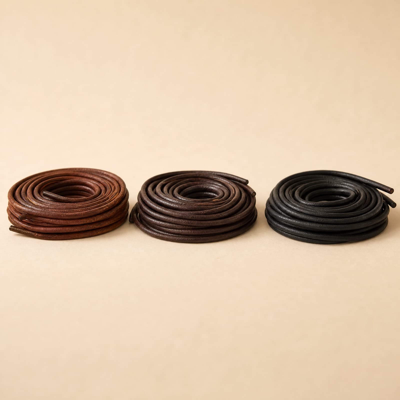 Spare Laces 3 — Three pairs of waxed cotton laces.